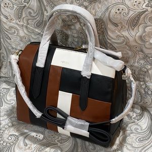 New Fossil Sydney Colorblock Satchel
